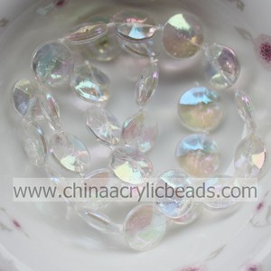 Transparent 8.5 MM acrylic wedding iridescent beaded CRYSTAL sequence decoration garlands - Product Image 1
