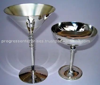 SILVER PLATED BEER MUG and Wine Goblets