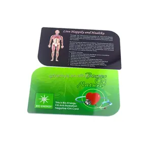 Health care PVC 2500cc to 6000cc negative ion energy saver card with OEM