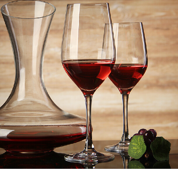 Customized logo design lead free stemless crystal wine glass