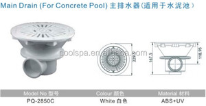 Accessoire de nettoyage de <span class=keywords><strong>piscine</strong></span> de vidange de gouttière en <span class=keywords><strong>plastique</strong></span> à prix d'usine pour piscines en vinyle et en béton Drain principal pour <span class=keywords><strong>piscine</strong></span> - Product Image 4