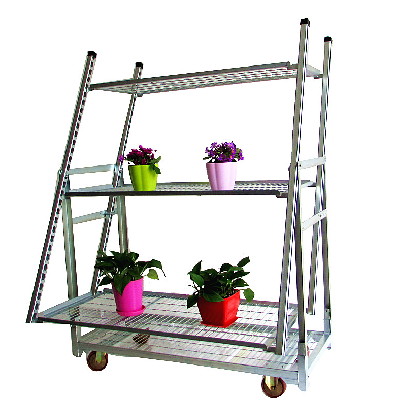 Metal Rack Shelf Garden Hand Cart