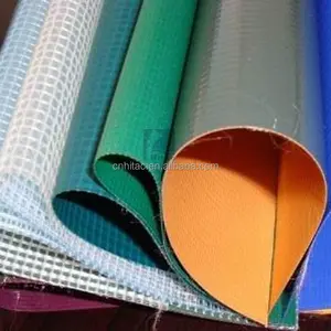 China supplier Pollution resistant Woven Glossy pvc laminated tarpaulin