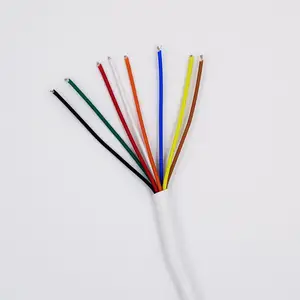 12AWG / 14AWG / 18AWG / 22AWG Terdampar Unshielded 2 / 4 / 6 / 8 / 12 / 20 Core Kabel Alarm Keamanan