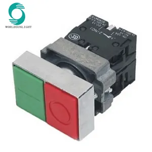 XB2-BL8425, Doppio legame 1 a filo tasto verde 1 a filo pulsante rosso di arresto di emergenza del Fungo push button switch