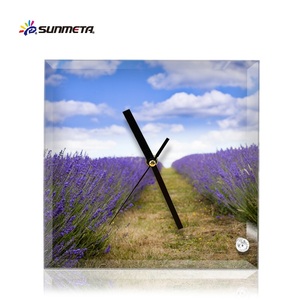 Sunmeta luxe 200*200*5mm en verre de sublimation <span class=keywords><strong>photo</strong></span> avec horloge (BL-26) - Product Image 5