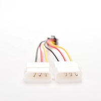 2 IDE 듀얼 4 핀 Molex IDE 남성 6 핀 여성 PCI-E Y Molex IDE 전원 케이블 어댑터 커넥터 비디오 카드 용 플라스틱 + 금속