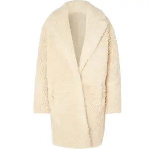 Bayanlar kışlık palto tasarımları taklit kürk kadın kalın peluş ceket dış giyim