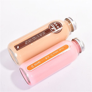 OEM commercio all'ingrosso di orange boston rotonda personalizzata 350 ml bottiglia di succo di <span class=keywords><strong>vetro</strong></span> - Product Image 3