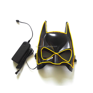 EL alambre de máscara de Halloween 10 Color intermitente LED de neón luz máscara fiesta baile <span class=keywords><strong>carnaval</strong></span> máscara Accesorios - Product Image 2