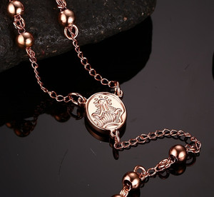 Collana <span class=keywords><strong>Rosario</strong></span> Madre Figlia in Oro Rosa 18K - Product Image 2