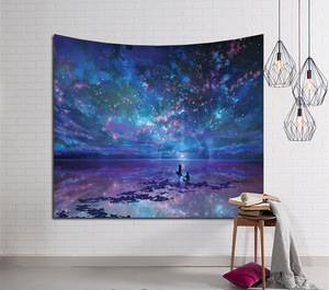 Drop Ship 130*150cm Galaxy <span class=keywords><strong>Tapisserie</strong></span> murale suspendue Hippie Retro Yoga Beach Mat Wholesale Custom Tapisseries - Product Image 1