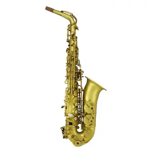 Profesional/Struktur Klasik/Kuning Warna Kulit/Unlacquer/Alto Saxophone untuk Jeep