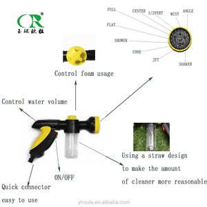 Hoge Kwaliteit 10 Patronen Tuinslang Zeepmondstuk Waterspuitpistool Plastic Tuinschuim Waterpistool - Product Image 4