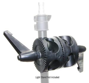 Dual Swiveling Grip <strong>Head</strong> Angle Tilt Mount Pivot Clamp Connector for <strong>Boom</strong> / Reflector Arm - Product Image 2