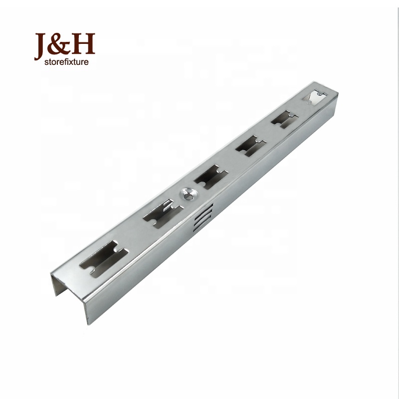 Высокое качество хромированная 2 "вертикальная стойка одёжных полок H стойки канал настенный выключатель стандарты стали щелевой канал