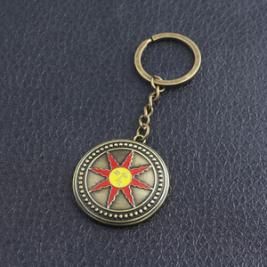 Petit porte-clés cadeau en métal personnalisé <span class=keywords><strong>Dark</strong></span> Souls 3 Sunknight Solar logo - Product Image 2