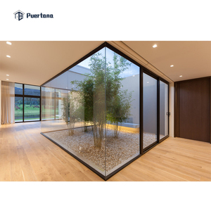 Design della finestra angolare in vetro di alluminio/finestra a forma di L/finestra di vetro balistica a prova di proiettile - Product Image 4