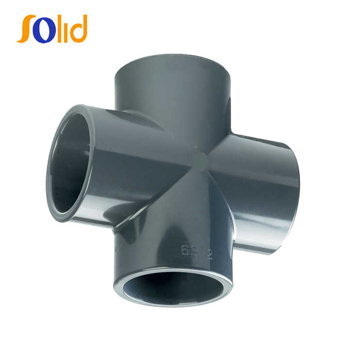 Plastic PVC pipe fitting PVC cross