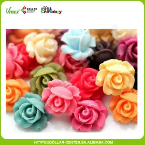 Scrapbook craft embellishment plastic resin flower