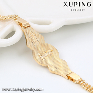 74594 Xuping फैशन डिजाइन के गहने 18k सोना मढ़वाया थोक आकर्षण कंगन - Product Image 4