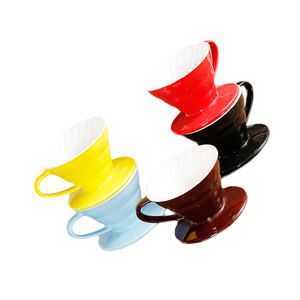 Bộ Lọc Nhỏ Giọt Cà Phê Bằng Gốm Cho Bộ Lọc Gọn Gàng Đổ Qua Bộ Lọc Nhỏ Giọt Hình Nón Cà Phê Với Giá Đỡ Cốc (1-4 Cốc) - Product Image 4