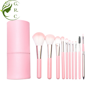 Profesional de <span class=keywords><strong>maquillaje</strong></span> cepillos limpiador cosmético Etiqueta Privada hacer de cepillo Rosa 10pcs cepillo de <span class=keywords><strong>maquillaje</strong></span> - Product Image 5