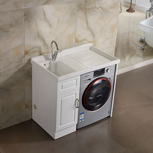 Mobile <span class=keywords><strong>Lavanderia</strong></span> Personalizzato <span class=keywords><strong>con</strong></span> Lavabo per <span class=keywords><strong>Lavatrice</strong></span> - Product Image 2
