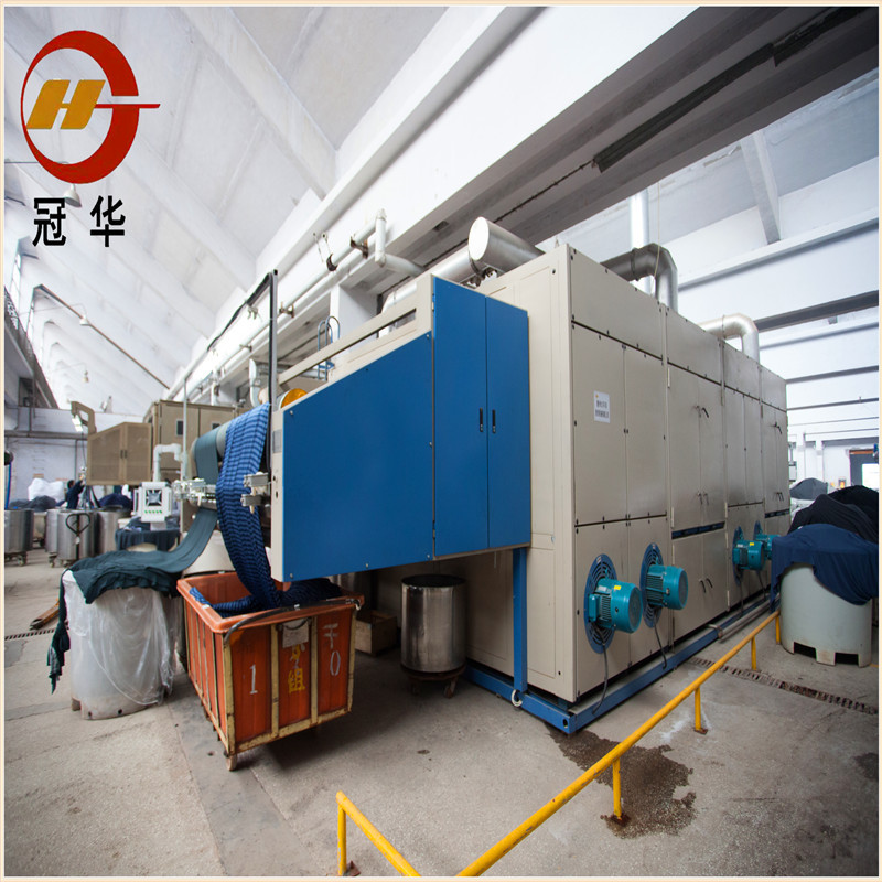 knit fabrics six chambers relax dryer of China knitting fabric finishing machine
