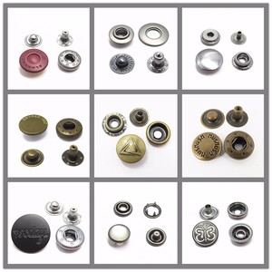 Boutons à pression métalliques ronds personnalisés de 15 mm - Product Image 6