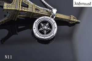 Fabricante de joyas de acero inoxidable brújula colgante, collar de los hombres 2017 - Product Image 6