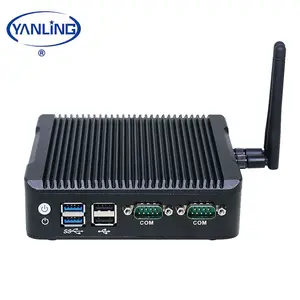 Types of mini computer IBOX-501 N5 fanless 2HD 1 DP dual ethernet thin client for linux