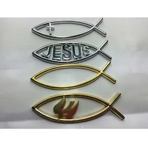 Groothandel Aangepaste Christelijke Logo Auto Badges En Jezus Logo Auto Embleem
