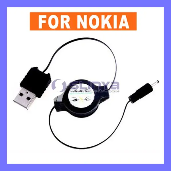 Câble chargeur USB rétractable pour Nokia N72 N70 N71 N76