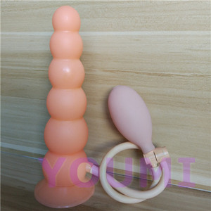 Femmina maschio enorme pene gonfiabile Dildo Plug anale con pompa gonfiabile giocattolo del sesso - Product Image 3