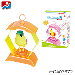Jouets de perroquet parlant électriques en plastique amusants avec commande vocale et deux petits oiseaux HC408109 - Product Image 6