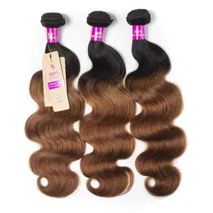 Body Wave 1B/30 Ombre Beauty Stage Hair Bundles Cuticle Aligned Raw Unprocessed Virgin Indian Hair