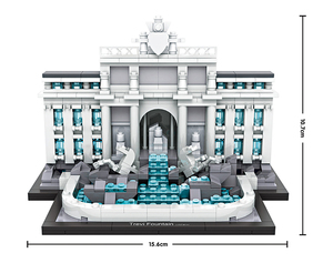 Loz Fontana di Trevi mini Young buildings blocks particles block toy brick series gifts - Product Image 3