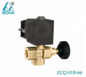 1/4 "latón en caliente del calentador de agua de caldera de vapor vertical 42V 110V válvula de solenoide de ZCQ-01B-66