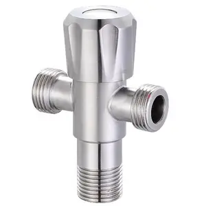 Sanitary fitting becken wasser flow control 2 weg schnell öffnen wand montiert einzigen kalten durable wc SUS 304 winkel ventil