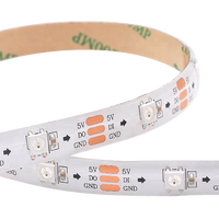 Bande lumineuse rgb led arduino, adressable individuellement, étanche, ws2812 ws2812b