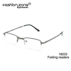<span class=keywords><strong>Lunettes</strong></span> de lecture pliables unisexes à demi-monture personnalisées, vente chaude, personnalisées, pliables à 1,25, avec étui - Product Image 3