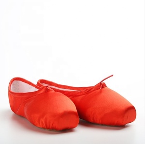 Bestdance Femmes Ballet Chaussures Satin Supérieur Avec Ruban Chaussures Toile BalletToe Chaussures - Product Image 3