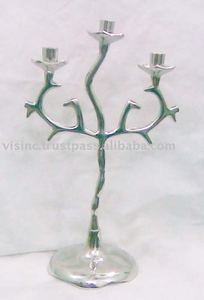 New Design 3-Light <b>CanDELABRA</b> for Silver Weddings Metal Material - Product Image 2