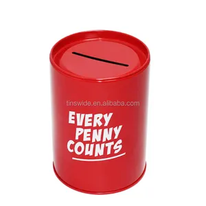 Munt Kan Spaarpot Tin Kan Coin Bank Collectie Dozen Voor Midden-oosten