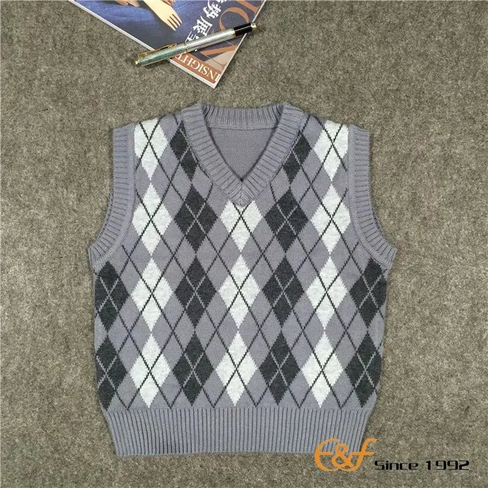 100%cotton baby boy sweater designs kids knit vest sweater