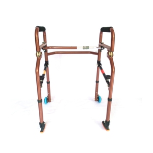 China fábrica andador alta calidad <span class=keywords><strong>real</strong></span> aleación de aluminio caminar ayudas plegable andador - Product Image 4