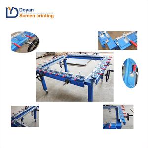 סין ספק פנאומטי כפול מהדק מסך מתיחת מכונה