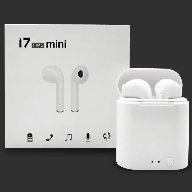 Mini TWS Stereo I7 I7S Wireless BT EarPhone for Sport BT Headset Headphone Auriculares Earbud Earpiece Handsfree