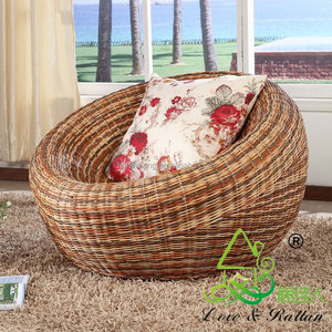 Sillón de ratán Natural para sala de estar, Gran Salón de ocio, Luna morada, para adultos - Product Image 5